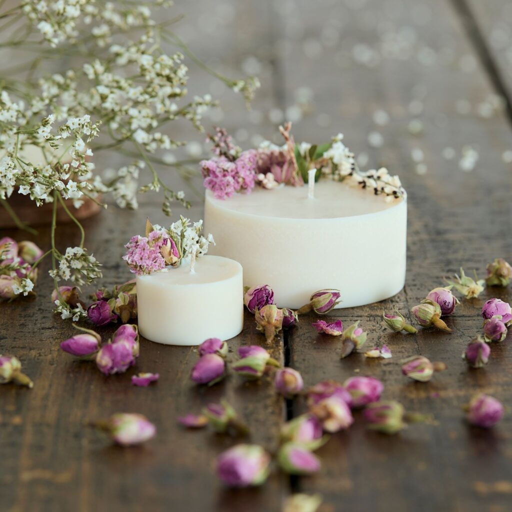 Candele In Cera Di Soia Piccola E Grande Linea Cheesecake Gemme Di Luce